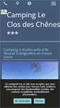 Mobile Screenshot of closdeschenes.fr