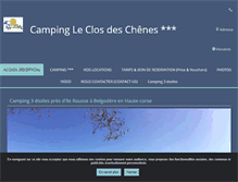 Tablet Screenshot of closdeschenes.fr